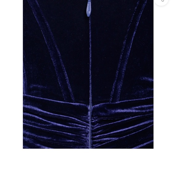 Miss Circle Navy Velvet Off-Shoulder Mini Dress 👗 - Picture 11 of 12